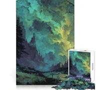 Paesaggio mistico della foresta con rovine di un castello Puzzle da 1000 pezzi per adulti e ragazzi, rompicapo rilassante, arte da assemblare, regalo premuroso (50x75cm)
