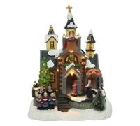 Chiesa con movimento, luci e musica (15x20x24cm) 485429