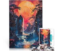 Paesaggio Natura Tramonto puzzle 1000 pezzi per adulti Aiuta il cervello ad allenare i giocattoli che creano dipendenza per coltivare la pazienza gioco di sfida unico 38x26cm