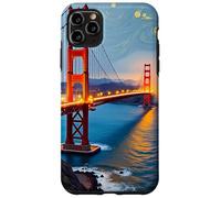 Paesaggio nebbioso stellato del Golden Gate Bridge di San Francisco Custodia per iPhone 11 Pro Max