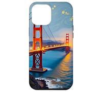 Paesaggio nebbioso stellato del Golden Gate Bridge di San Francisco Custodia per iPhone 12 Pro Max