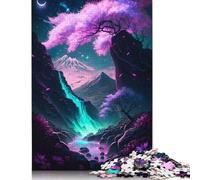 Paesaggio notturno 2 Puzzle da 520 pezzi Interessante riduzione dello stress I migliori puzzle per bambini dai 12 anni in su 520 pezzi (52x38 cm)