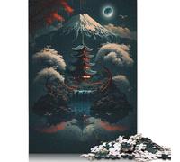 Paesaggio notturno fantasy 3 puzzle per adulti, rompicapo difficili e difficili per bambini adulti, 520 pezzi (52x38 cm)