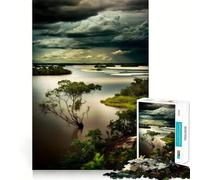 Paesaggio onirico del fiume amazzonico - Puzzle per adulti da 1000 pezzi,gioco di concentrazione mentale,qualità premium,taglio laser,divertimento serale in famiglia (38x26cm)