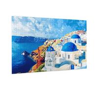 Paesaggio Puzzle 2000 Pezzi Adulti, 5D DIY Puzzle Il Mediterraneo Pattern con Confezione Regalo per Regalo Donna, Rilassamento Familiare Attività, Intrattenimento Creativo, Home Decor 99x70cm -246Y