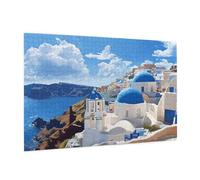 Paesaggio Puzzle 2000 Pezzi Adulti, 5D DIY Puzzle Il Mediterraneo Pattern con Confezione Regalo per Regalo Donna, Rilassamento Familiare Attività, Intrattenimento Creativo, Home Decor 99x70cm -1427Y