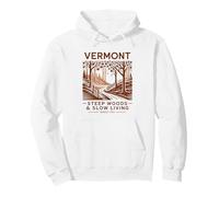 Paesaggio Rustico e Vita Lenta del Vermont Felpa con Cappuccio