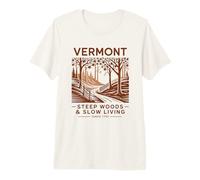 Paesaggio Rustico e Vita Lenta del Vermont Maglietta Premium