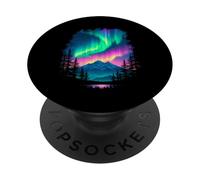 Paesaggio scenico Aurora Borealis PopSockets PopGrip Adesivo