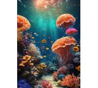 Paesaggio sottomarino di coralli Puzzle 2000 Pezzi 100x70 cm Puzzle Fai da te,Intrattenimento Creativo - Puzzle Per Adulti E Tutta La Famiglie