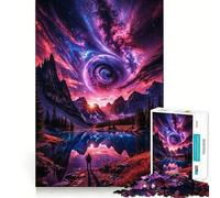 Paesaggio spaziale fantastico, puzzle da 1000 pezzi per adulti, regalo, sfida mentale, gioco facile, svago, taglio preciso, regalo speciale (38x26cm)