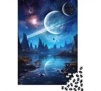 Paesaggio Spaziale Puzzle 1000 Pezzi Carta per Adulti Cielo Notturno Gioco di Puzzle 1000 Pezzi Relax Decorazione Casa 52x38cm/1000pcs