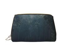 Paesaggio stradale Borsa per il trucco stampata Organizzatore di trucco da viaggio Borse per pennelli cosmetici Custodia in pelle Custodia per trucco con cerniera Borsa da toilette per donne, bianco,