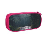 Paesaggio stradale Stampato Matita Pouch Trucco Sacchetto di Gioielli Scatola di Immagazzinaggio Portatile Scatola di Immagazzinaggio, rosa, Taglia unica, Astuccio portamatite