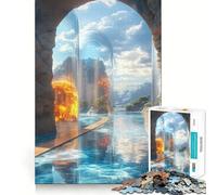 Paesaggio surreale con acqua e archi - Puzzle per ragazzi, 1000 pezzi Gioco stimolante e rilassante, taglio preciso, 50x75cm