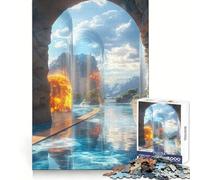 Paesaggio surreale con acqua e archi - Puzzle per ragazzi, 1000 pezzi Gioco stimolante e rilassante, taglio preciso, 50x75cm