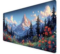 Paesaggio Tappetino Mouse Gaming xxl 600 x 300 mm, Tappetino Scrivania Colore Con Bordi Cuciti, Presa Stabile su Superfici Lisce, Impermeabile Antiscivolo Mouse Pad per Gaming Accessori Regalo v2-101