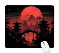 paesaggio Tappetino per Mouse Piccolo 420x350x3mm,Gaming Mouse Pad ponte,con Base in Gomma Antiscivolo,Mousepad con Bordi Cuciti,per Mouse Senza Fili,Laptop,Ufficio Casa,Lavabile,Regalo per Uomo D-818