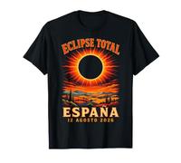 Paesaggio Total Solar Eclipse 2026 Espana Totality Maglietta