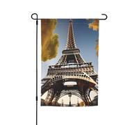 Paesaggio urbano Parigi Torre Eiffel Francia Stampa Festività Giardino Bandiere 30,5 x 45,7 cm Tutte le Stagioni Bandiera Outdoor Yard Decor Per Patio