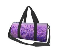 Paesaggio viola del fiore della lavanda, Borsone da viaggio di grande capacità Borsa rotonda Borsa da viaggio sportiva Borsa da viaggio Borsa da fitness
