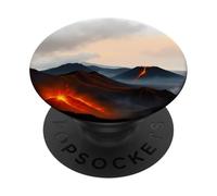 Paesaggio vulcanico Lava Mountain Horizon Scene PopSockets PopGrip Adesivo
