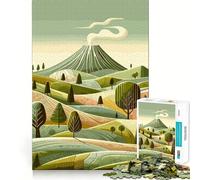 Paesaggio vulcanico Puzzle per adulti da 1000 pezzi Allenamento mentale divertente Pezzi senza sbavature Attività di gruppo emozionante (38x52cm)