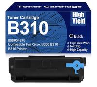 PAESCOY Cartucce di Toner Ad Alta capacità B310 Sostitutive per Xerox B310 006R04376 per Stampanti Xerox B305 B310 B315, Senza Chip,Black-1 Set