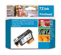 PAESCOY Sostituzione per Testina di Stampa HP 72 Ink, C9380A C9383A C9384A Testina di Stampa per Stampanti HP Designjet T610 T620 T770 T790 T795 T1100 T1120 T1200 T1300 T2300,Y/MK-1 Pack