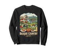 Paese Basco Spagna Viaggio Vintage Felpa