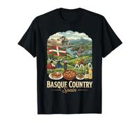 Paese Basco Spagna Viaggio Vintage Maglietta