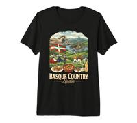 Paese Basco Spagna Viaggio Vintage Maglietta Premium