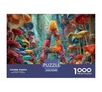 Paese dei Miracoli Psichedelico Jigsaw Puzzle 1000 Pezzi Per Adulti Wunderbare Abenteuer Puzzle Sfidanti Regali Per Adulti Cartone Riciclato Al 100% Home Decorazione 52x38cm/1000pcs