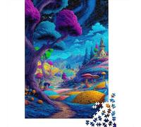Paese delle meraviglie Adulto 1000 Pezzi Puzzle in Legnos Gioco EduGattoion Regalo Per Amore E Amico Per Gioco Familiare Decorazione Interna Unica Stress Relief 1000pcs (75x50cm)