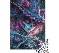 Paese delle meraviglie, clown Puzzle in Legno 1000 Pezzi Puzzle Adulto Per Gioco Familiare Divertimento Gioco Regalo Per Amore E Amico Decorazione Interna Unica Stress Relief 1000pcs (75x50cm)