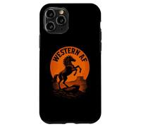 Paese divertente e Western AF | Vintage Wild Horse Custodia per iPhone 11 Pro