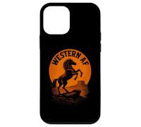 Paese divertente e Western AF | Vintage Wild Horse Custodia per iPhone 12 mini
