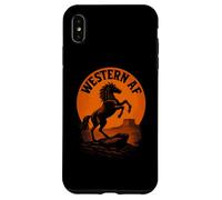 Paese divertente e Western AF | Vintage Wild Horse Custodia per iPhone XS Max
