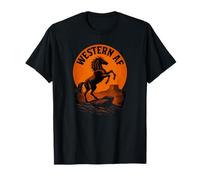 Paese divertente e Western AF | Vintage Wild Horse Maglietta