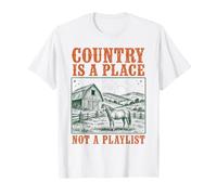 Paese è Un Luogo, Non Una Playlist Country Music Maglietta