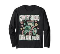 Paese Forte Farm Girl Tough Agricoltore Donne agricole Signore Maglia a Manica