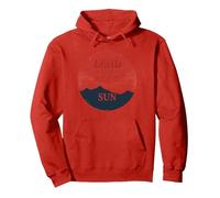 Paese Giapponese del sol Levante per Uomo Stile Vintage Regalo Felpa con Cappuccio, Unisex per Adulti, Rosso, M