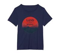 Paese Giapponese del sol Levante per Uomo Stile Vintage Regalo Maglietta, Donna Plus-Size, Navy, 2X
