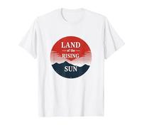 Paese Giapponese del sol Levante per Uomo Stile Vintage Regalo Maglietta, Uomo, Bianco, M