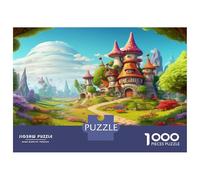 Paese meraviglia Rompicapo 1000 Pezzi In Castello fate cartone Extra Spesso, Un Classico Puzzle A Pezzi Per Pace Interiore, Ideale Per Sfida Personale, Regalo Di Compleanno Originale 38x26cm/1000pcs