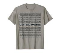 Paese minimalista - Costa d'Avorio grafica moderna Maglietta