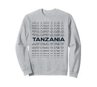 Paese Minimalista - Modern Graphic Tanzania Felpa