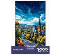 Paese Puzzles 1000 Pezzi Gioco Di Sfida Giocattolo Adulti E Bambini Fiaba Gioco Di Puzzle Gioco Educativo Apprendimento Creativo Regalo Decorazione Casa 70x50cm/1000pcs