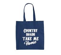 Paese Roads, Take Me Casa - Borsa Tote IN Tela - Testo Canzone John Denver 70's