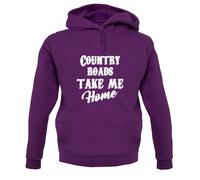 Paese Roads, Take Me Casa Felpa Unisex - Testo Canzone - John Denver - 70's